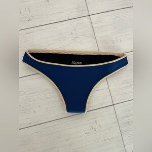Abysse Jenna Neoprene Swim Bikini Bottom Color Ocean Size L NWOT